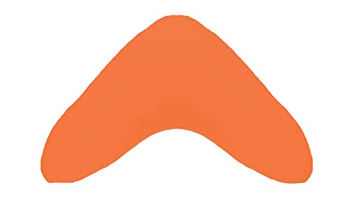 Dukal | Bumerangkissen/Lesekissen + Bezug aus hochwertigem DOPPEL-Jersey (100% Baumwolle) | Farbe: orange von Dukal