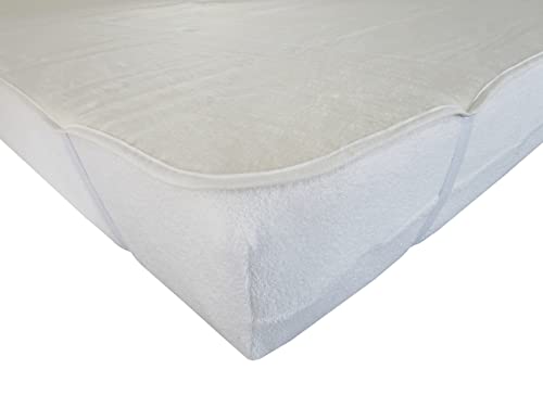 Dukal | Molton-Auflage mit Eckgummi | 100 x 220 cm | aus hochwertigem Kalmuck-Molton | 100% Baumwolle | Gewicht ca. 440g/m² | Made in Germany von Dukal