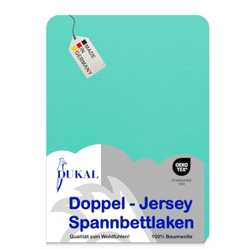 Dukal | Spannbettlaken oval für Kinderwagen Stubenwagen Wiegen Beistellbett | 32x78 – 36x80 cm | aus hochwertigem DOPPEL-Jersey | 100% Baumwolle | Farbe: türkis Dukal | Spannbettlaken oval für Kinderwagen Stubenwagen Wiegen Beistellbett | 32x78 – 36x80 cm | aus hochwertigem DOPPEL-Jersey | 100% Baumwolle | Farbe: türkis von Dukal