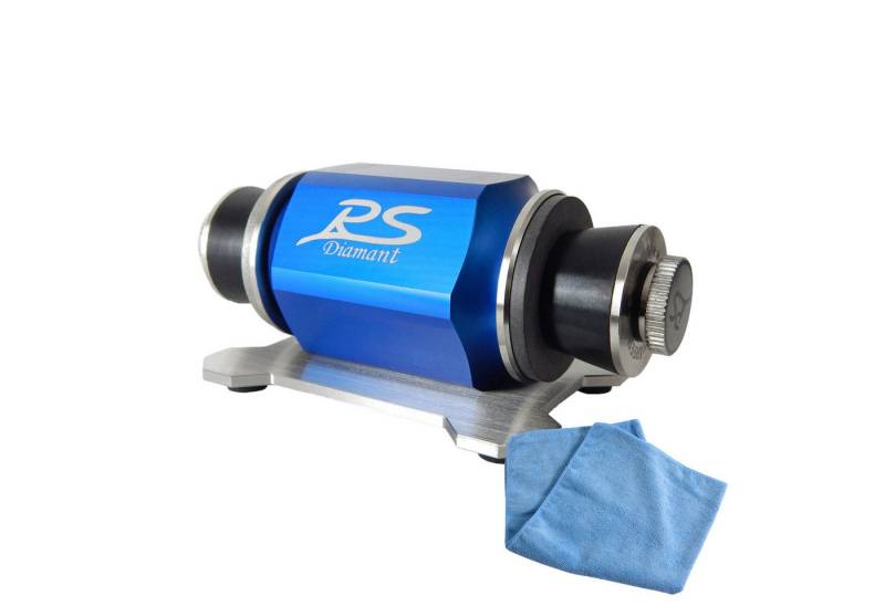 Duke-Handel Messerschärfer Rollenschärfer, Rollenschleifer, Scherenschärfer, Edelstahl-Lager, eloxierter Aluminiumblock, Ballig/Konvex X-Schliff von Duke-Handel