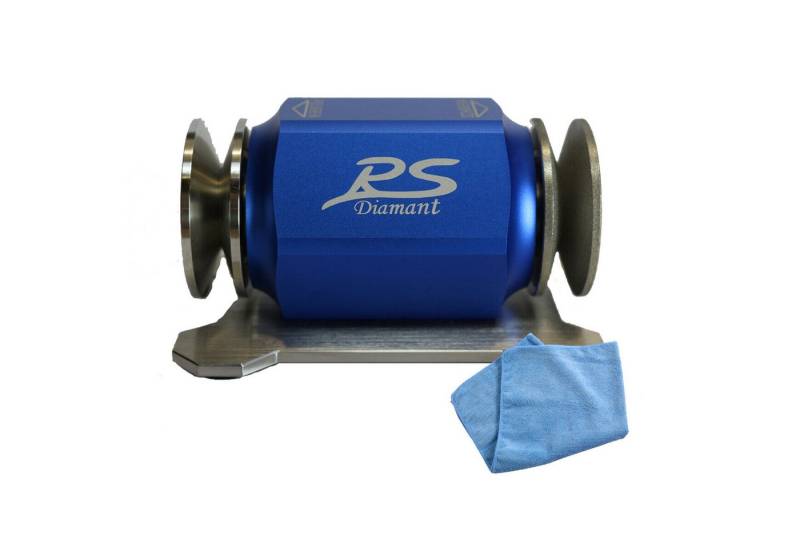Duke-Handel Messerschärfer Rollenschärfer, Rollenschleifer inkl. Mikrofasertuch, mit Ballig/Konvex X-Schliff trocken oder schnellem Wasserschliff von Duke-Handel