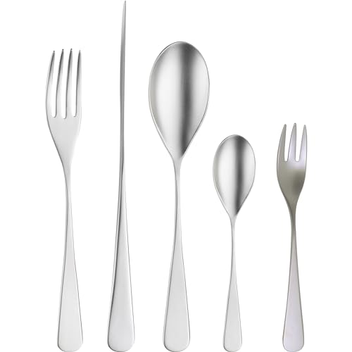 Pintinox "Audrey Mystique" 30-teiliges Besteckset Tafelbesteckset Geschirr & Tischaccessoires Servierbesteck aus Edelstahl - hochglanzpoliert - moderne längliche, runde Form FÜR 6 PERSONEN von Duke-Handel