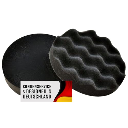 Polierschwamm Set 180mm Klett In Verschiedenen Härtegraden Und Setgrößen Polierschwämme Für Die Poliermaschine Polierpads Polierset Kletthaftend von Duke-Handel