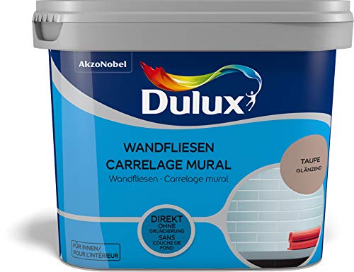 Dulux Fresh up Wandfliesenfarbe Glänzend, Taupe, 750m von Dulux