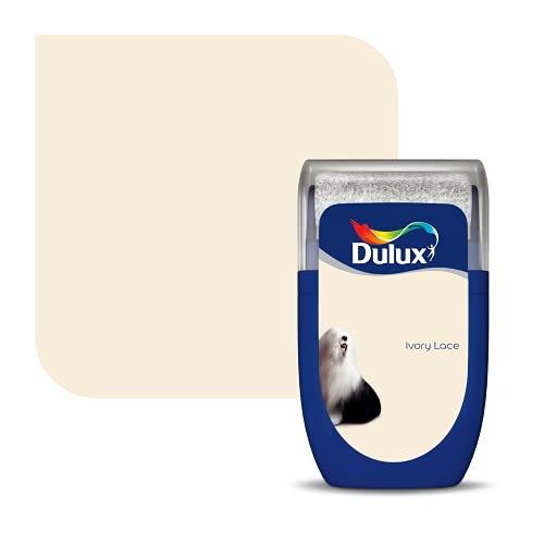 Dulux 5267833 Wände und Decken Testfarbe, Elfenbeinfarbene Spitze, 30 ml (Pack of 1) von Dulux