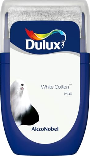Dulux 5267864 Walls & Ceilings Testfarbe, Weiße Baumwolle von Dulux