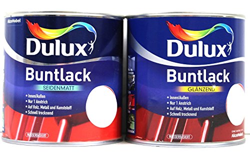 Dulux Buntlack - seidenmatt/wasserbasiert 250ml Sommergelb von Dulux