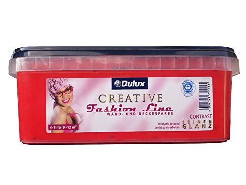 Dulux Creative Fashion Line Wand- und Deckenfarbe, 1 Liter in Contrast Matt von Dulux