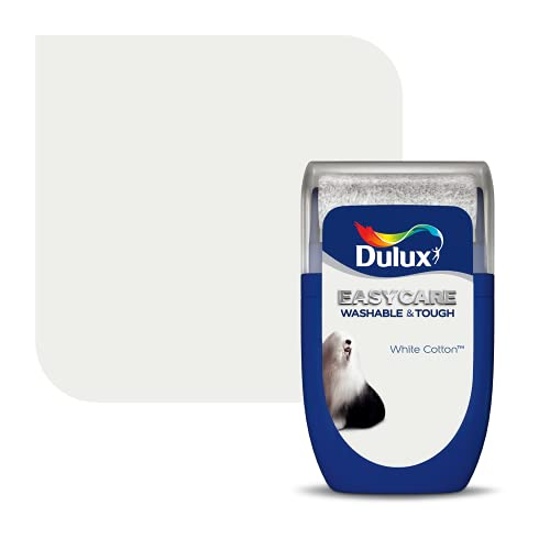 Dulux Easycare waschbare und robuste Testfarbe, weiße Baumwolle, 30 ml Dulux Easycare waschbare und robuste Testfarbe, weiße Baumwolle, 30 ml von Dulux