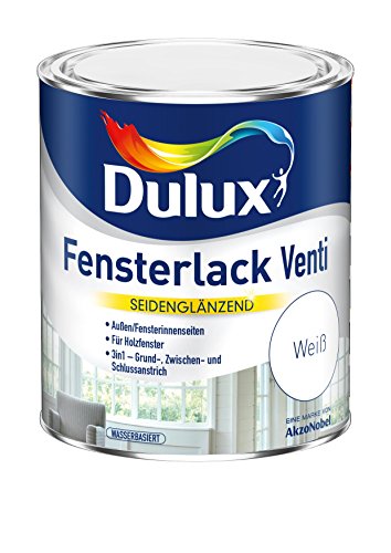 AKZO NOBEL (DIY DULUX) Fensterlack Venti 2,500 L, weiß, 5194730 von Dulux