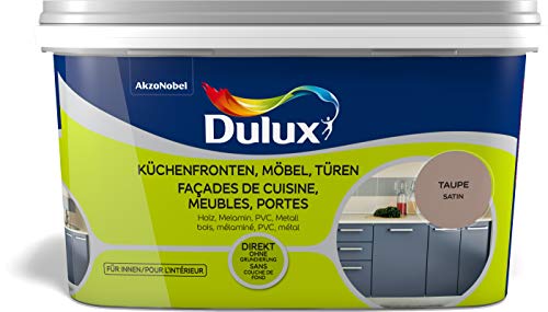 Dulux Fresh Up Farbe für Küchen, Möbel, Türen, 2L, TAUPE, seidenmatt | einfache Renovierung + Anwendung, erhältlich in 7 weiteren Trend-Farben von Dulux