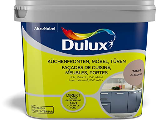 Dulux Fresh Up Farbe für Küchen, Möbel, Türen, 750ml, TAUPE, glänzend | einfache Renovierung + Anwendung, erhältlich in 7 weiteren Trend-Farben von Dulux