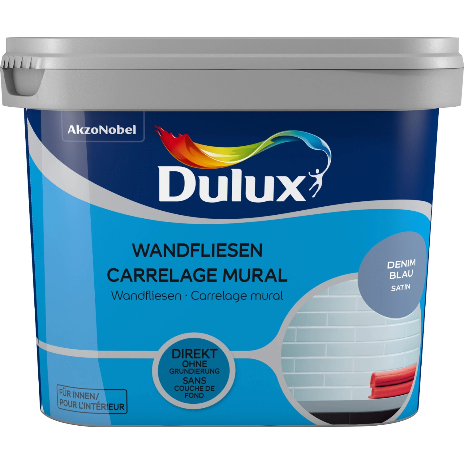 Dulux Fresh Up Wandfliesenlack Satin Denim Blue 750 ml von Dulux