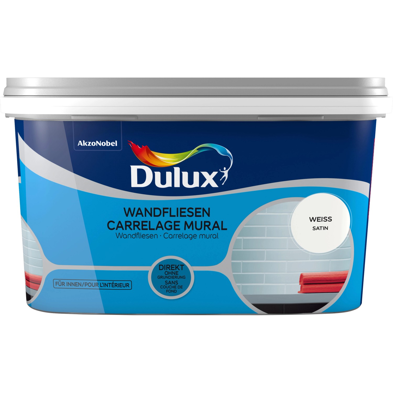 Dulux Fresh Up Wandfliesenlack Satin Weiß 2 l von Dulux