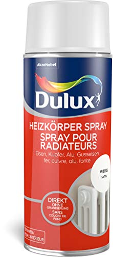 Dulux Fresh Up Heizkörperspray, seidenglänzend, Weiß, 400ml von Dulux