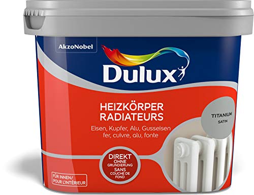 Dulux Fresh up HEIZKOERPERFARBE SAT TITANIUM, 750 ml, 5280705, Titanium seidenmatt, Titanium seidenmatt von Dulux