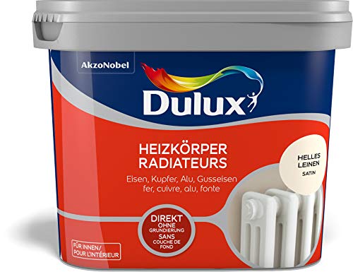 Dulux HEIZKOERPERFARBE SAT HELL-LEIN. 750ML, 5280706, Helles Leinen, 0.75 Liter von Dulux