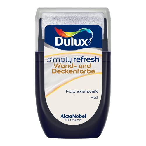 Dulux Simply Refresh Wand- und Deckenfarbe - Magnolienweiß – Tester 30 ml - Erfrischende, langlebige Innenfarbe für ein schönes Zuhause Dulux Simply Refresh Wand- und Deckenfarbe - Magnolienweiß – Tester 30 ml - Erfrischende, langlebige Innenfarbe für ein schönes Zuhause von Dulux
