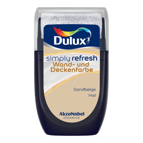 Dulux Simply Refresh Wand- und Deckenfarbe Sandbeige Tester 30 ml von Dulux