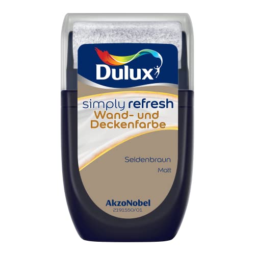 Dulux Simply Refresh Wand- und Deckenfarbe seidenbraun Tester 30 ml von Dulux