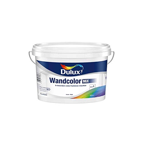 Dulux Wand & Decken Farbe , Innenfarbe weiss matt, 10 Liter, Inhalt reicht für ca. 70m² bei einmaligem Anstrich von Dulux