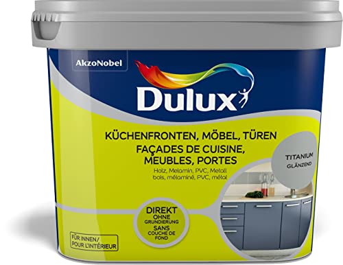 Dulux Fresh up Renovierungsfarbe Küchenmöbel, Türen, Möbel, Glänzend, Farbe TITAN 750ML, 5280679, 0.75 liter von Dulux