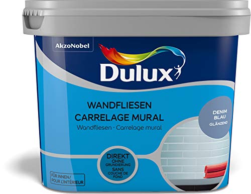 Dulux Fresh up WANDFLIESENFARBE GLZ DENIM BLUE, 750 ml von Dulux