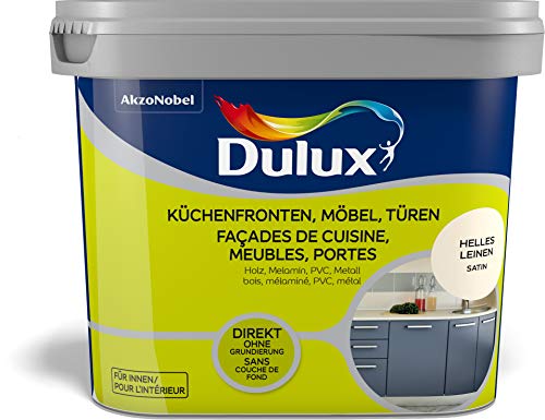 Dulux Fresh Up Farbe für Küchen, Möbel, Türen, 2L, HELLES LEINEN, seidenmatt | einfache Renovierung + Anwendung, erhältlich in 7 weiteren Trend-Farben von Dulux