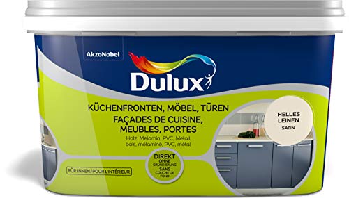 Dulux Fresh Up Farbe für Küchen, Möbel, Türen, 750ml, helles leinen, seidenmatt einfache Renovierung + Anwendung, erhältlich in 7 weiteren Trend-Farben von Dulux
