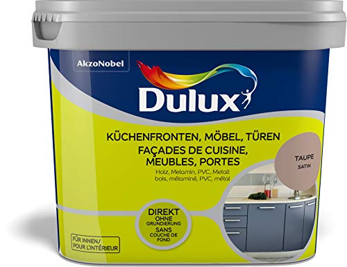 Dulux Fresh Up Farbe für Küchen, Möbel, Türen, 750ml, TAUPE, seidenmatt | einfache Renovierung + Anwendung, erhältlich in 7 weiteren Trend-Farben von Dulux