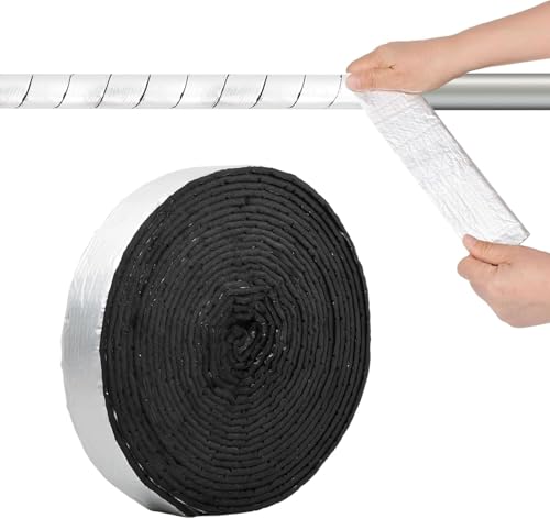 Dulynva Isolierung Kanal 10 m x 5 cm Selbstklebend Rohrisolierung schaumstoff, Isolierung zum Wickeln, isolierung Heizungsrohre für Rohrschutz Dulynva Isolierung Kanal 10 m x 5 cm Selbstklebend Rohrisolierung schaumstoff, Isolierung zum Wickeln, isolierung Heizungsrohre für Rohrschutz von Dulynva