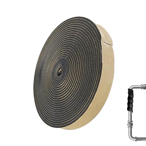 Dulynva Rohrisolierung schaumstoff Klebeband 5mm stark Heizungsrohr Isolierung Selbstklebend Kautschukband 5 cm x10m Rohrdämmung selbstklebend für Isolierung rohr, DIY, Abdeckung von Dulynva