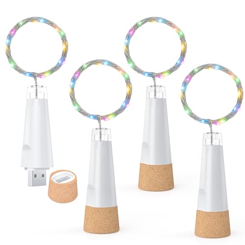 Dumcuw Flaschenlichter mit Korken, USB wiederaufladbares Weinflaschenlicht, batteriebetriebene Gläser, Lichterkette, 2025 verbesserte Lichterkette für Weihnachtsdekorationen Dumcuw Flaschenlichter mit Korken, USB wiederaufladbares Weinflaschenlicht, batteriebetriebene Gläser, Lichterkette, 2025 verbesserte Lichterkette für Weihnachtsdekorationen von Dumcuw