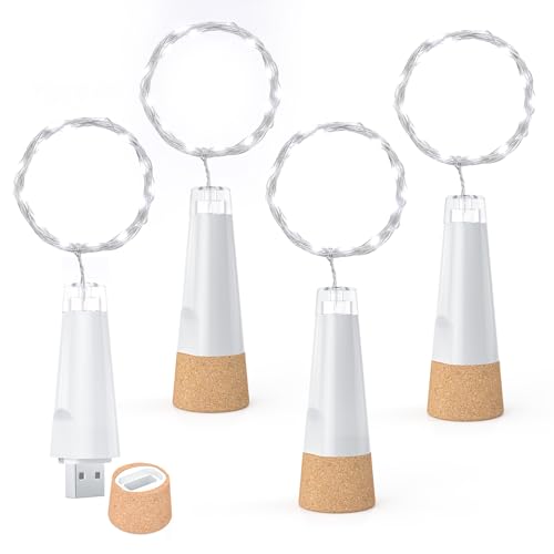 Dumcuw Flaschenlichter mit Korken, USB wiederaufladbares Weinflaschenlicht, batteriebetriebene Gläser, Lichterkette, 2025 verbesserte Lichterkette für Weihnachtsdekorationen Dumcuw Flaschenlichter mit Korken, USB wiederaufladbares Weinflaschenlicht, batteriebetriebene Gläser, Lichterkette, 2025 verbesserte Lichterkette für Weihnachtsdekorationen von Dumcuw