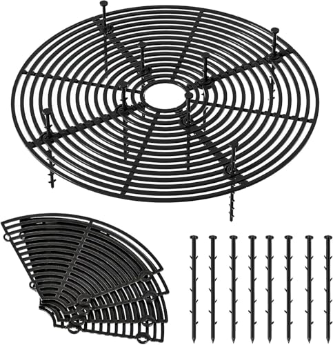 Blumentopf Abdeckung 30 cm Blumentopfgitter mit Tiefen Pfählen Pflanzenschutzgitter Schwarz,Sicherheitsgitter gegen Katzen und zum Schutz von Kindern, Robuster ABS-Kunststoff Blumentopf Abdeckung 30 cm Blumentopfgitter mit Tiefen Pfählen Pflanzenschutzgitter Schwarz,Sicherheitsgitter gegen Katzen und zum Schutz von Kindern, Robuster ABS-Kunststoff von Dumhuts