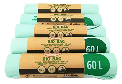 Dumil Bio Kompostbeutel 60l - 100% kompostierbar & biologisch abbaubar I 25 Stück Bio-Müllbeutel 60 x 80 cm Dumil Bio Kompostbeutel 60l - 100% kompostierbar & biologisch abbaubar I 25 Stück Bio-Müllbeutel 60 x 80 cm von Dumil