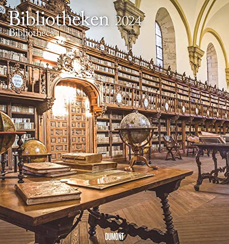 Bibliotheken 2024 - Wand-Kalender - Foto-Kalender - 45x48 - Bücher: Bibliotheca von Dumont Kalenderverlag