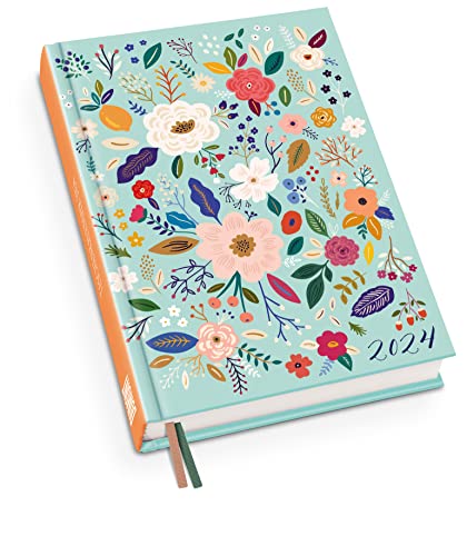 Blumenwiese Taschenkalender 2024 - Blumen-Design - Terminplaner mit Wochenkalendarium - Format 11,3 x 16,3 cm von Dumont Kalenderverlag