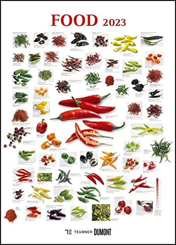 Food 2023 - Bildkalender 50x70 cm - mit kurzen Beschreibungen zu den Obst- und Gemüsesorten - Küchenkalender - Dumont - Posterkalender von Dumont Kalenderverlag