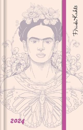 Frida Kahlo Wochen-Notizkalender klein 2024 - Taschen-Kalender 9x14 cm - mit Verschlussband & Falttasche - Weekly von Dumont Kalenderverlag