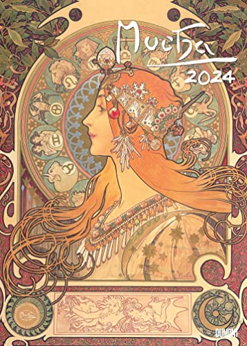 Mucha 2024 - Kunst-Kalender - Poster-Kalender - 50x70 (Kunst Klassiker) von Dumont Kalenderverlag