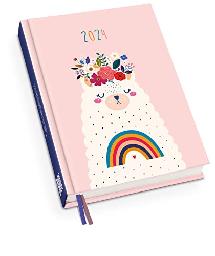 Taschenkalender »Flower-Lama« 2024 - Terminplaner mit Wochenkalendarium - Format 11,3 x 16,3 cm von Dumont Kalenderverlag