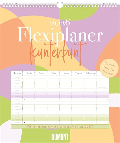 Flexiplaner kunterbunt 2026 von DUMONT