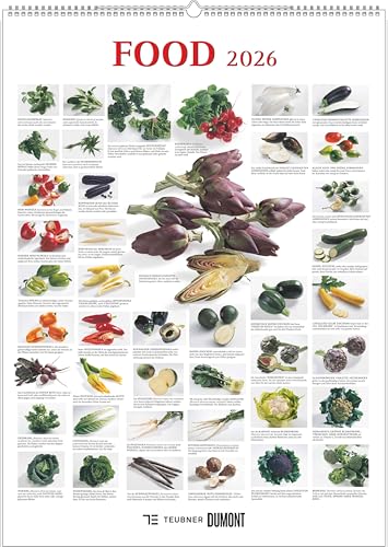 Food 2026 - Bildkalender 50x70 cm - mit kurzen Beschreibungen zu den Obst- und Gemüsesorten - Küchenkalender - Dumont - Posterkalender Food 2026 - Bildkalender 50x70 cm - mit kurzen Beschreibungen zu den Obst- und Gemüsesorten - Küchenkalender - Dumont - Posterkalender von Dumont