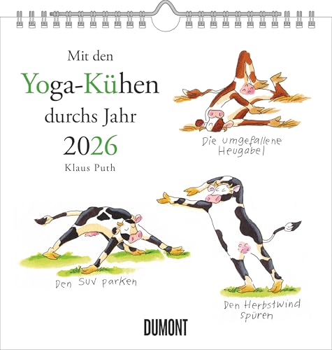 Mit den Yoga-Kühen durchs Jahr 2026 – Wandkalender – Quadratformat 23 x 23 cm Mit den Yoga-Kühen durchs Jahr 2026 – Wandkalender – Quadratformat 23 x 23 cm von DUMONT