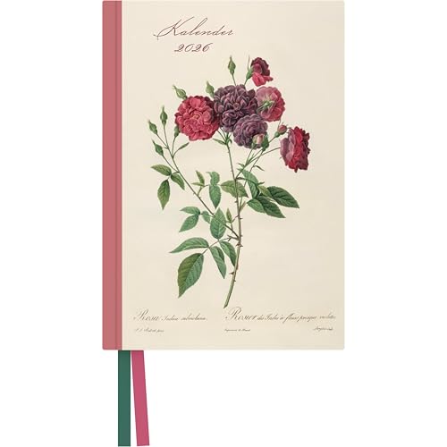 Redoutés Rosen Taschenkalender 2026 ‒ Terminplaner mit Wochenkalendarium ‒ Format 11,3 x 16,3 cm von Dumont