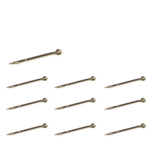 DunMuan 100PCS Metallköder-Spike Karpfen Angelhaken Köder Sting Boilies Pin Spike Maggot Corn Ronnie Haar Rigs Carp Feeder Angeln DunMuan (Color : L 16mm 100PCS) von DunMuan