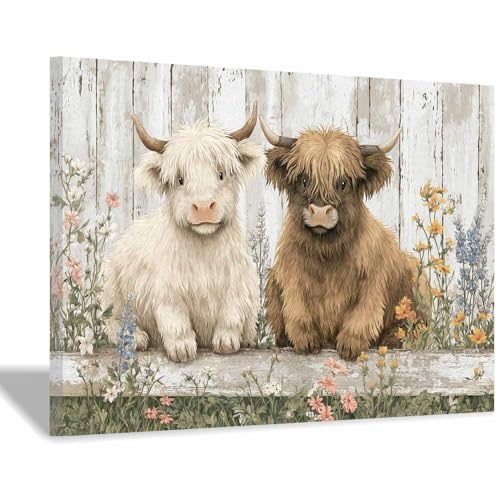 DunPei Abstrakte Bilder Leinwand Bauernhaus Deko Schlafzimmer, Wandbilder Wohnzimmer Modern Natur Kunstdruck Flur Badezimmer Wohnung Büro Villa(Mehrfarbige187)-70x100cm Gerahmt von DunPei