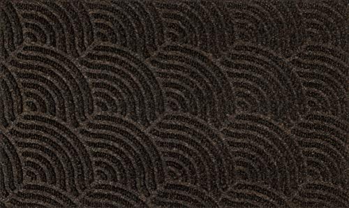 DUNE Waves dark brown 45x75 cm, innen und außen, waschbar von Wash+Dry