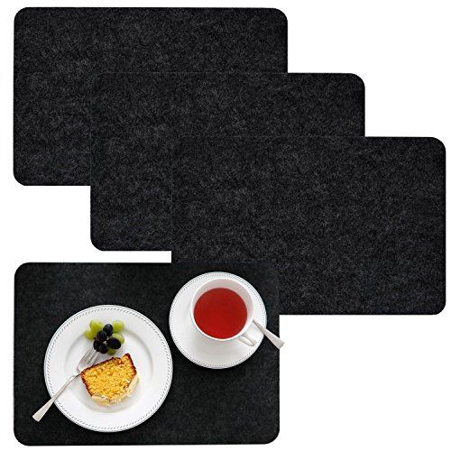 DuneDesign 4 Extra-Dicke Filz Tischsets 43x30x0,5cm Edle Platzsets Platzdeckchen Tisch-Unterlage Filzunterlage Anthrazit DuneDesign 4 Extra-Dicke Filz Tischsets 43x30x0,5cm Edle Platzsets Platzdeckchen Tisch-Unterlage Filzunterlage Anthrazit von DuneDesign